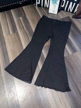 wild fable Black Sheer Mesh beach pants